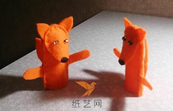 Christmas gift little fox finger puppet making tutorial