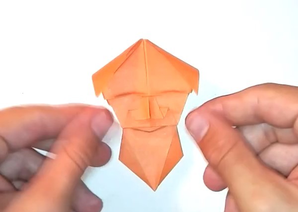 Origami video tutorial for traditional origami masks