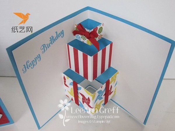 Simple birthday three-dimensional greeting card handmade illustrated tutorial