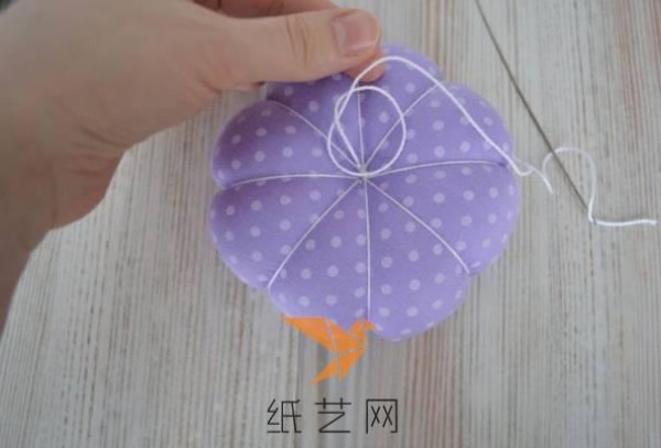 Tutorial on how to make a fresh and fresh pumpkin fabric decoration