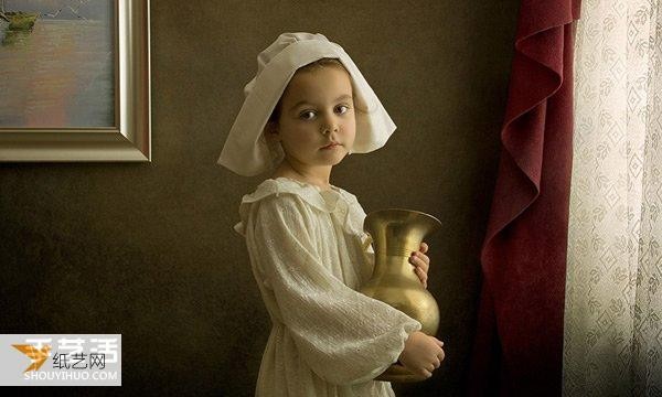 Very creative childrens photography imitating world-famous paintings