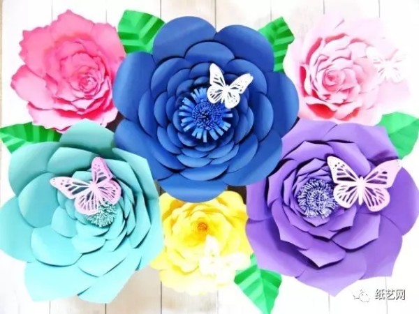 Large paper art decorative flower template!