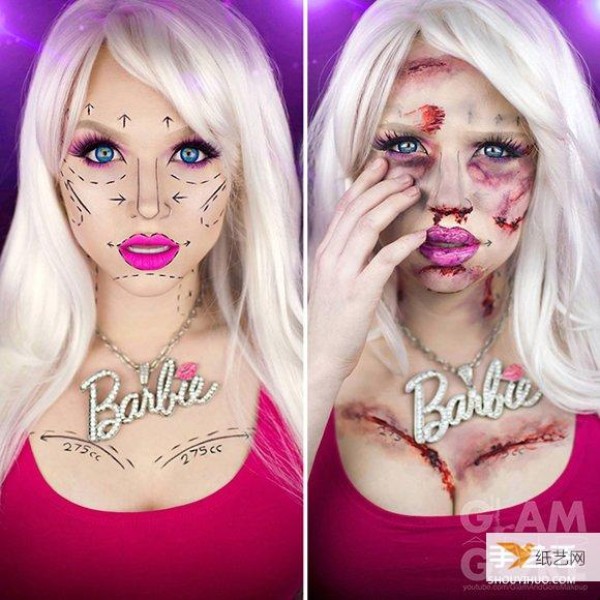 This is the real bloody fairy tale makeup that scares people to death.