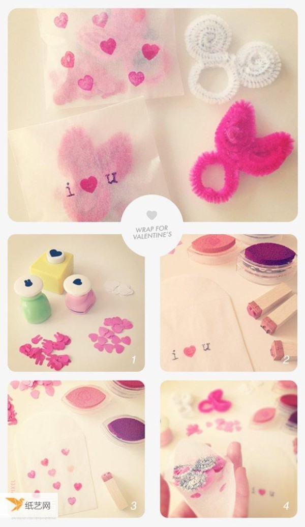 Illustrated tutorial for making your own personalized ASOS bunny ears ring using twist sticks