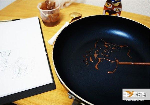 An edible canvas - how to hand-paint exquisite tiger pancakes