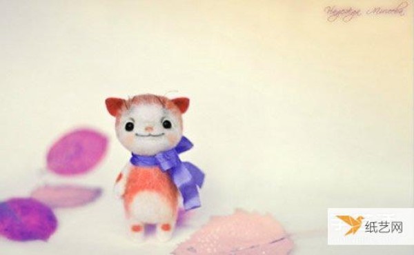 Pictures of cute and exquisite wool felt animal works that can melt peoples hearts