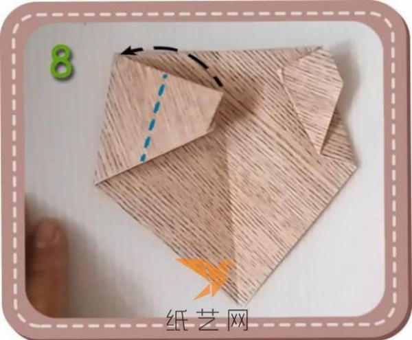 Tutorial on making origami bears for children