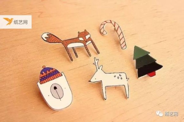 The cute and beautiful animal brooch material made of heat-shrinkable film is here!