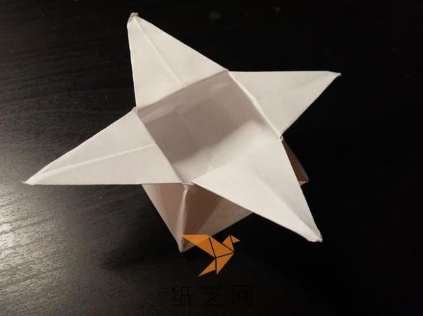 Very beautiful four-pointed star origami box making tutorial