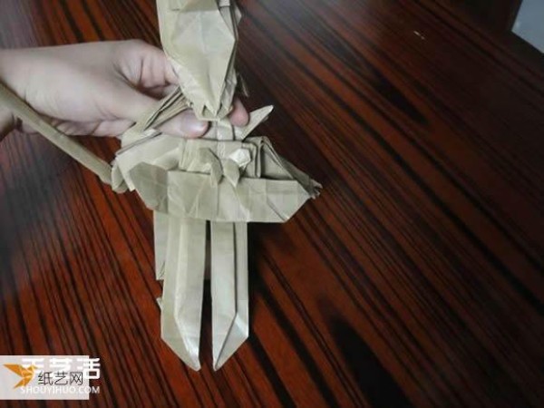 Origami tutorial for Shakugan anime character Shana