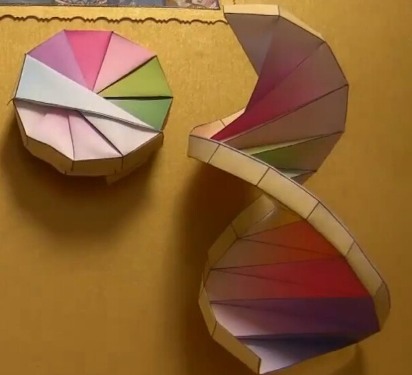 Origami double helix DNA handmade tutorial