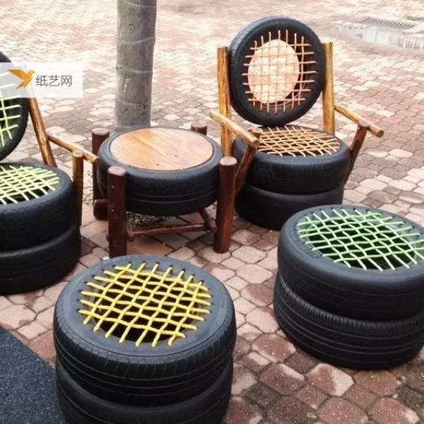 Just the magic of tires! After the tire is modified, it becomes a paradise for children! Turning waste into treasure!