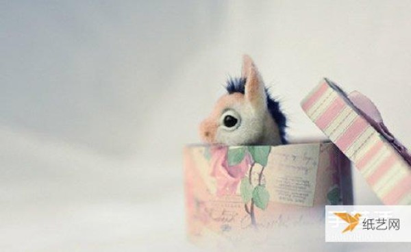 Pictures of cute and exquisite wool felt animal works that can melt peoples hearts