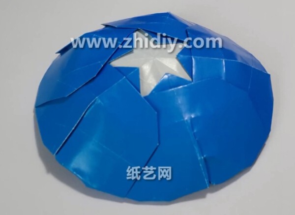 Captain America shield handmade origami tutorial