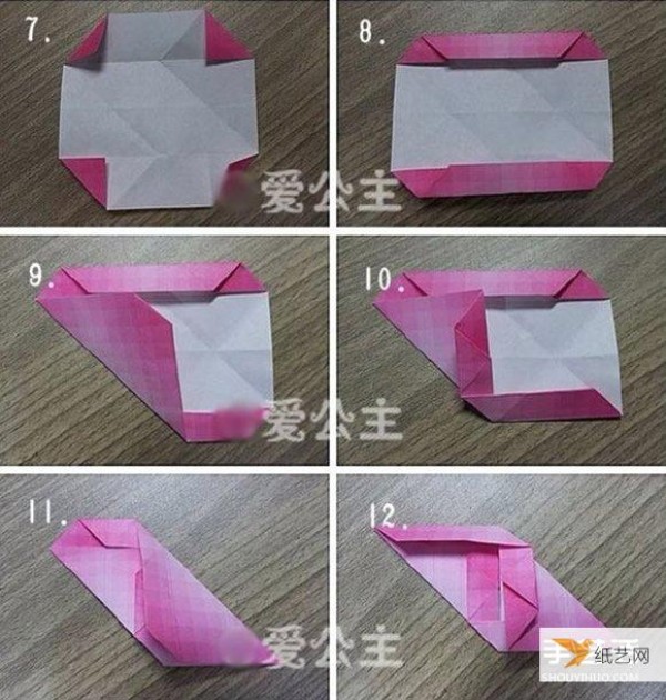 How to use origami to make bouquet nippon. Illustrated tutorial on the folding steps.