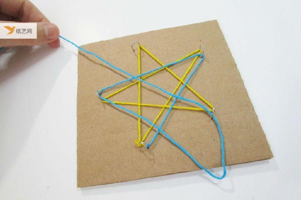 Super simple, yarn winding five-pointed star tutorial! An introductory tutorial on silk painting and wire winding painting!