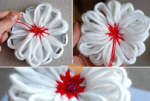 Simple and beautiful yarn flower knitting tutorial