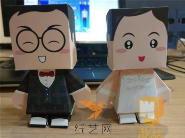 I'm cute - wedding 3d paper craft tutorial