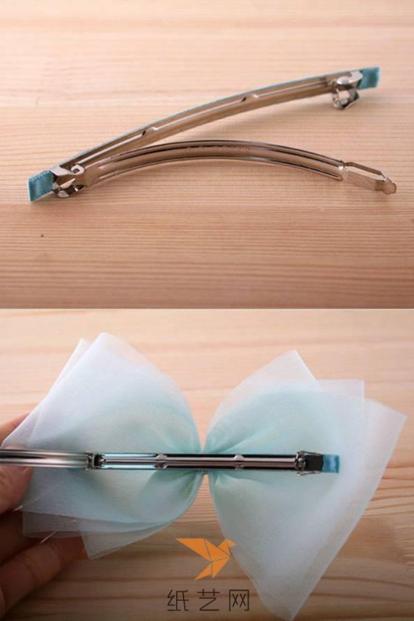 Fabric yarn bow hairpin making tutorial fabric art tutorial