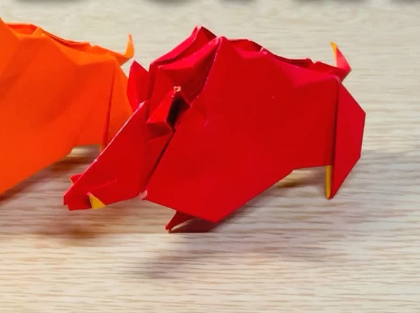 Origami Encyclopedia - Origami Wild Boar Tutorial