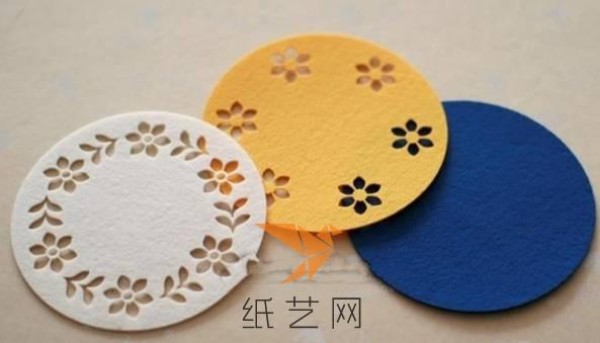 Super beautiful hollow design non-woven coaster New Year gift making tutorial