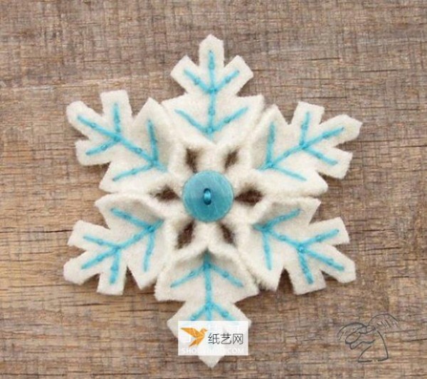 A complete picture collection of 18 kinds of handmade non-woven snowflakes