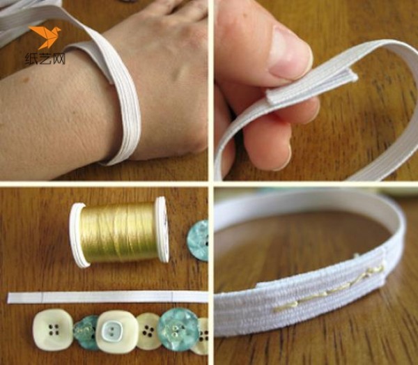 Detailed tutorial on making a beautiful button DIY bracelet