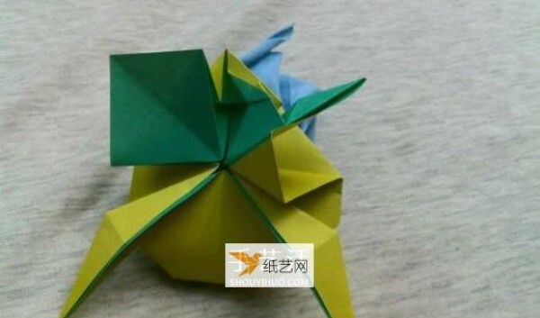 Detailed explanation of the three-dimensional frog origami steps