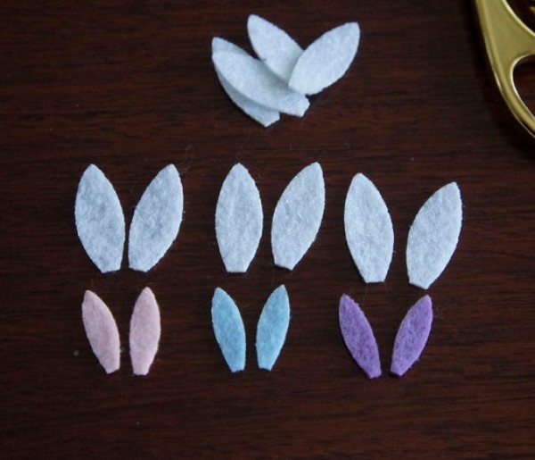 The little bunny ears made of non-woven fabric are so cute! (Tutorial)