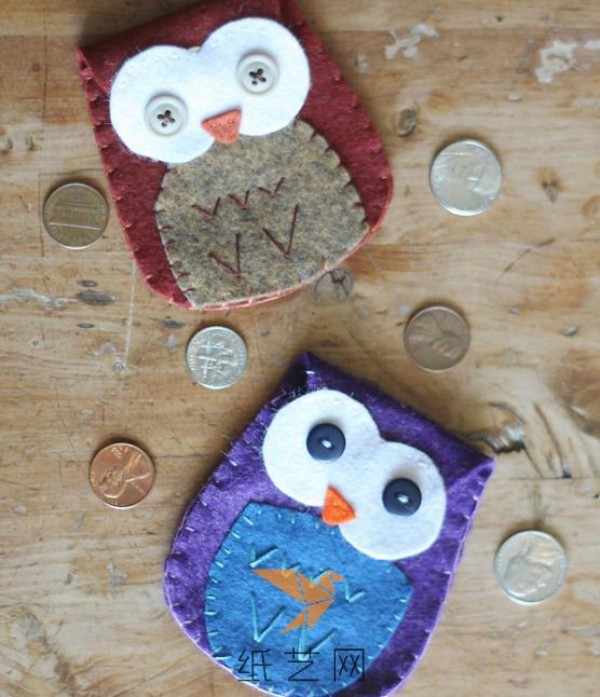 Tutorial on making a cute little owl coin purse