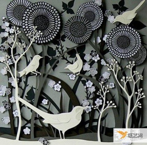 Pictures of paper sculpture art works that look particularly exquisite and complicated