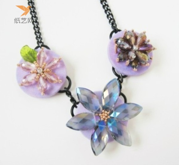 Embroidery Beading Tutorial Flower Beaded Necklace Making Tutorial