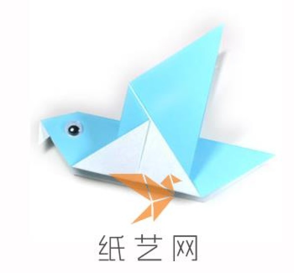 Tutorial on how to make origami peace doves for children during the Spring Festival