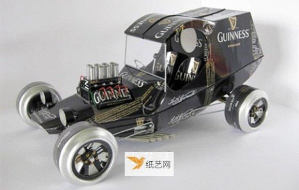 Use cans to create beautiful car model works