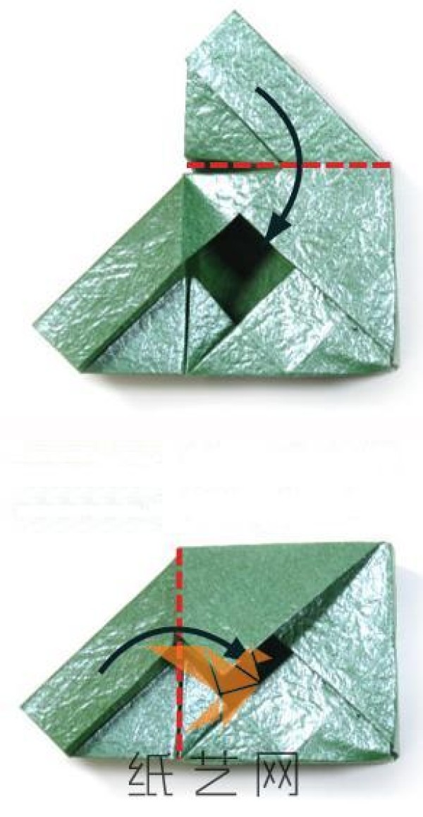 Tutorial on making an exquisite origami box with lid