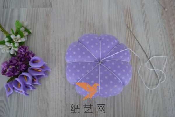 Tutorial on how to make a fresh and fresh pumpkin fabric decoration