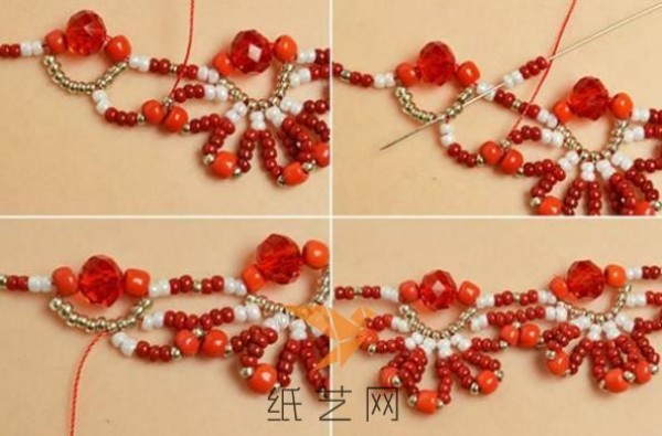 Festive New Year Beaded Necklace Making Tutorial