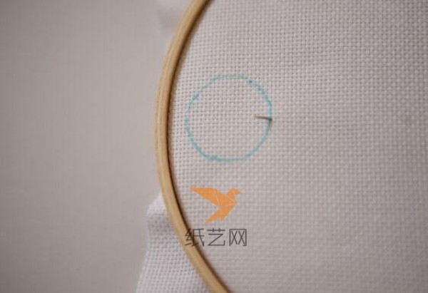 Beautiful cross stitch geometric pattern ring making tutorial