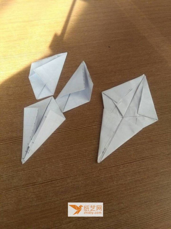 Parent-child handmade origami airplane model tutorial