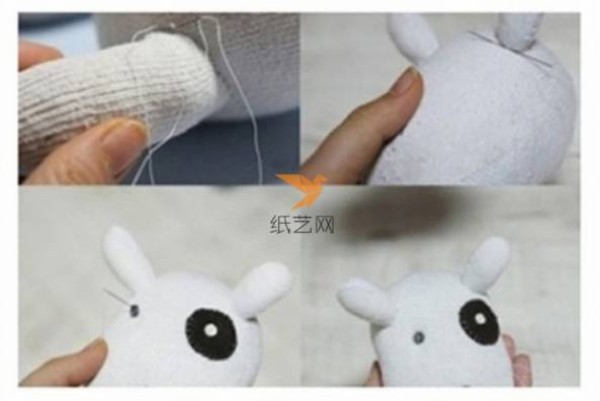 Tutorial on how to make a dog doll made from discarded socks