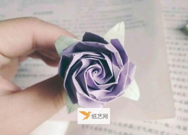 Detailed illustration of how to fold Beryl Rose