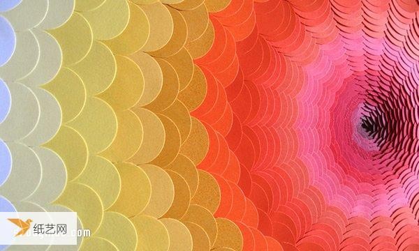 Stack up layers of colored cardboard to create a personalized and dreamy paper sculpture art