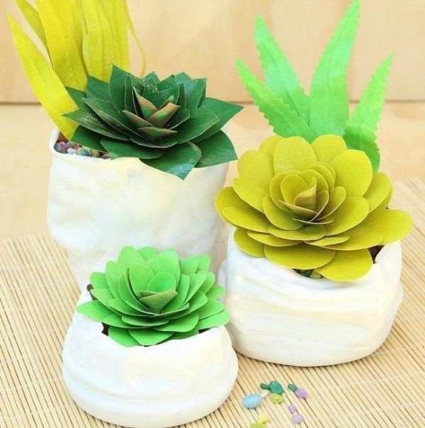 Tutorial on handmade decorative succulent plant simulation plants