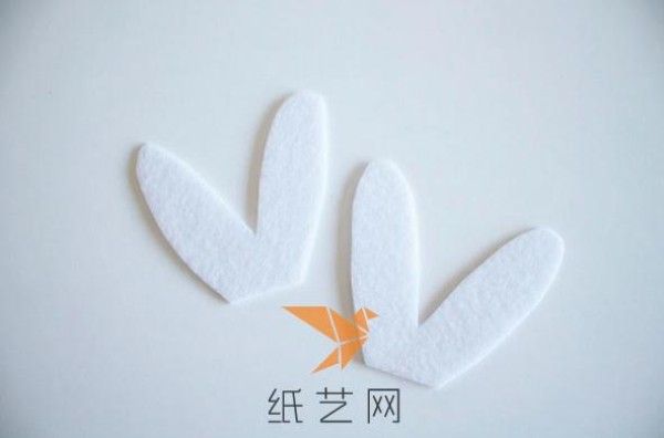 Cute non-woven bunny ears shoe decoration making tutorial