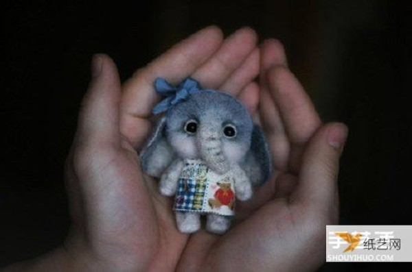 Pictures of cute and exquisite wool felt animal works that can melt peoples hearts