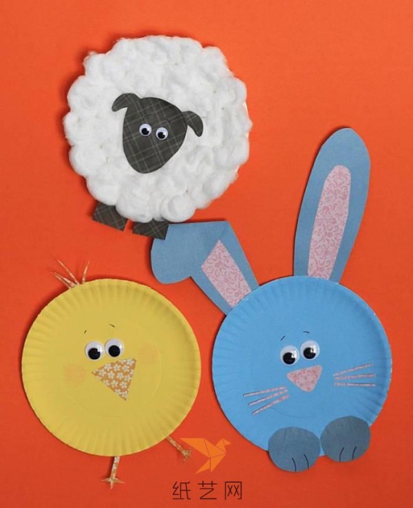 Tutorial on making cute paper plate animals for Children’s Day