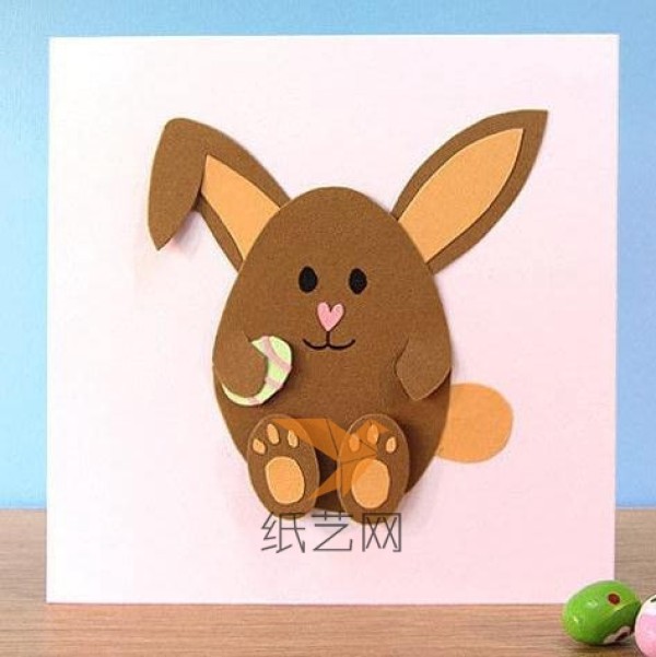 Tutorial on how to hand-make cute three-dimensional bunny greeting cards