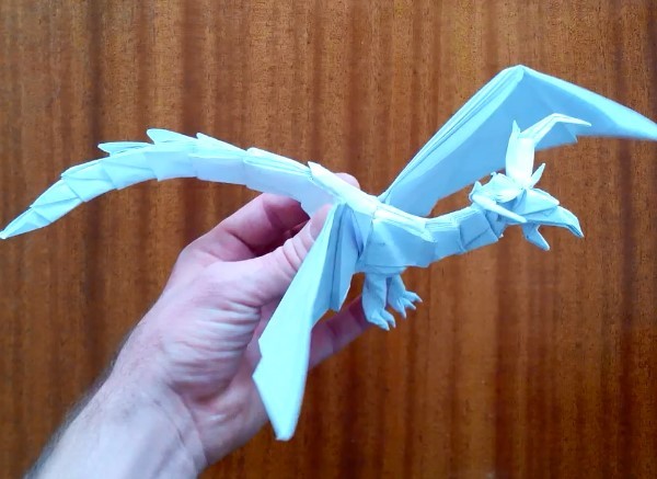 How to fold a flying dragon? Complete tutorial for a super cool 3D origami flying dragon