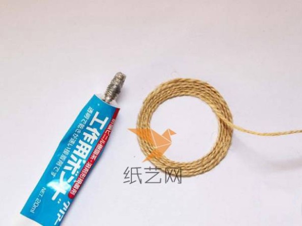 Small and fresh straw hat sweater chain making tutorial