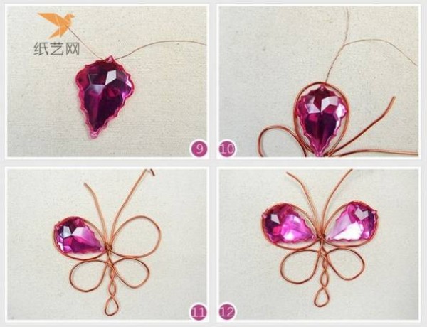 Braiding Tutorial Copper Wire Braiding Rhinestone Butterfly Making Tutorial